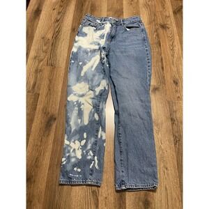 PacSun Jeans, Women's Size 26, Blue, Denim, Mom Jean, Bleach Spots
